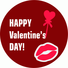 Happy Valentines Day Sticker Free Vector, Free Vectors File