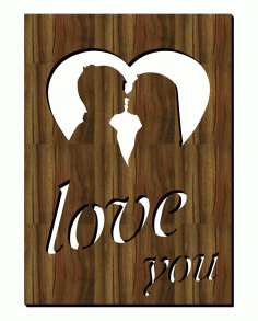 Heart Shape Couple Valentine Day Portrait Design Free Vector, Free Vectors File