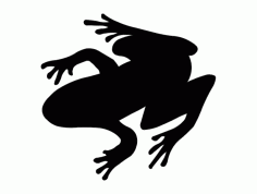 Frog Silhouette Free DXF File, Free Vectors File