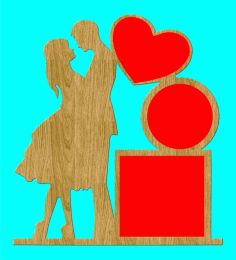 Photo Frame of Couple Cutout Free Vector, Free Vectors File