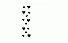 Heart Card Front Free DXF File, Free Vectors File