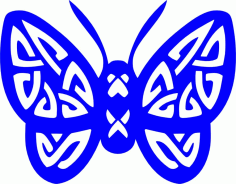 Butterfly Stencil Art Free DXF File, Free Vectors File
