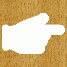 Backhand Index Finger Pointing Right Free Vector, Free Vectors File