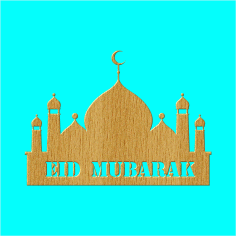 Eid Mubarak Ramadan Kareem Islamic Banner Background with Mosque Free Vector, Free Vectors File