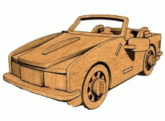 Laser Cut Car Model Free DXF File, Free Vectors File