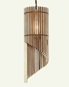 Laser Cut Plywood Hanging Lamp Free Vector, Free Vectors File