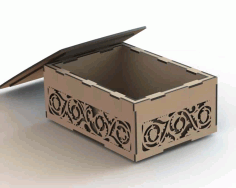 Laser Cut MDF Box Decorated Double Wall Free Vector, Free Vectors File