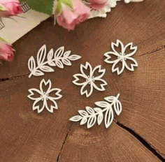 Decoration Flowers Laser Cut Free Vector, Free Vectors File