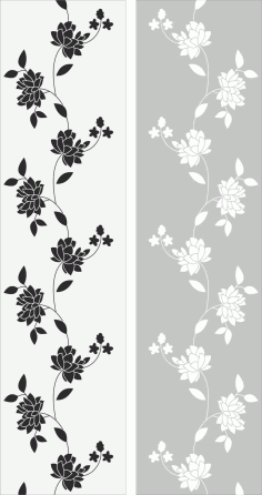 Flowers Glass Decal Decorative Free Vector, Free Vectors File