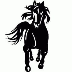 Horse Running Free DXF File, Free Vectors File