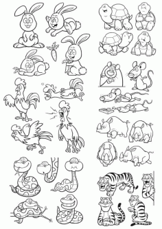 Animals Clip Art Free Vector, Free Vectors File