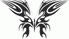 Butterfly Plasma Art Free DXF File, Free Vectors File