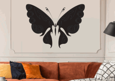 Butterfly Wall Art Decor Free DXF File, Free Vectors File