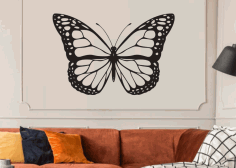 Laser Cut Butterfly Wall Art Decor Design Free DXF File, Free Vectors File