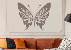 Wall Decor Butterfly Art Free DXF File, Free Vectors File