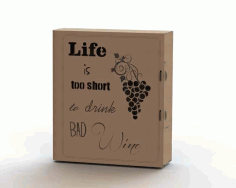 Laser Cut Wine Box Plans Free Vector, Free Vectors File