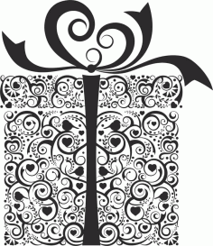 Ornament Gift Box Free Vector, Free Vectors File