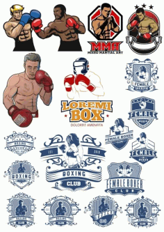 Boxer Vector Illustration Vector HD Free Vector, Free Vectors File