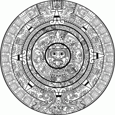 Calendar Mayan Free Vector, Free Vectors File