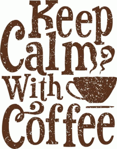 Keep Calm with Coffee Vector Art Free Vector, Free Vectors File