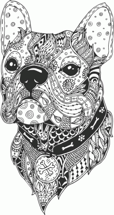 Dog Head Line Drawing Vector Free Vector, Free Vectors File