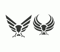 Eagle Wings Abstract Vector Art Free Vector, Free Vectors File