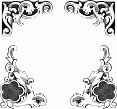 European Classic lace border Vector Free Vector, Free Vectors File