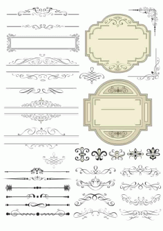 Decoration Frame Free Vector, Free Vectors File