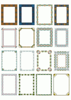 Creative Floral Borders Free Vector, Free Vectors File