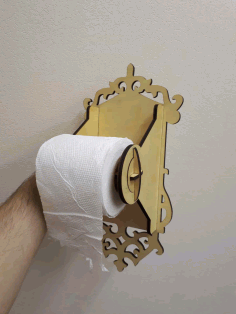 Toilet Paper Holder Laser cut Free Vector, Free Vectors File