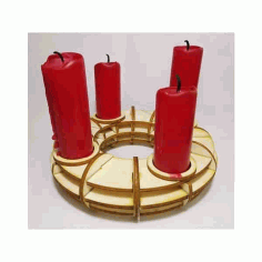 Candlestick Holder Laser Cut Free Vector, Free Vectors File