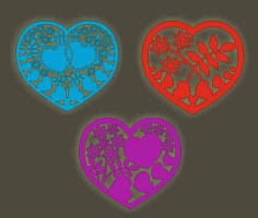 Laser Cutting Hearts Free Vector, Free Vectors File