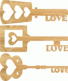 Heart Key Love Keys Free Vector, Free Vectors File