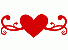 Heart Flourish Free Vector, Free Vectors File