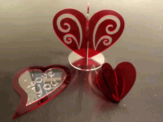 A Heart Decoration Laser Cut Free Vector, Free Vectors File