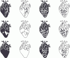 Heart Vector Set Free Vector, Free Vectors File