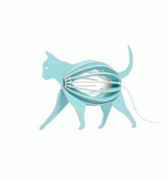 Cat Lamp Laser Cut Free Vector, Free Vectors File