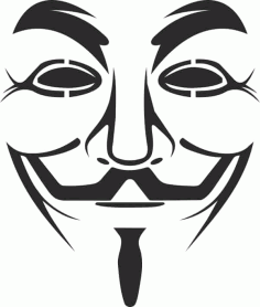 Vendetta Mask Logo Free Vector, Free Vectors File