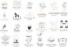 Premade Logo Collection Free Vector, Free Vectors File