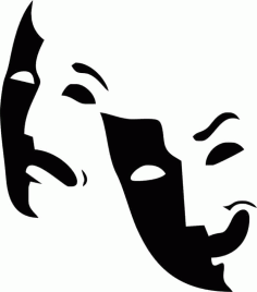 Theater Logo Mask Free Vector, Free Vectors File