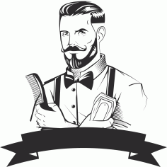 Barber Logo Design Free Vector, Free Vectors File