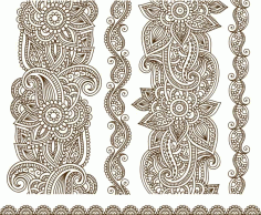 Vector Illustration Of Mehndi Free Vector, Free Vectors File