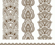 Free download of Mehndi Design vector Free Vector, Free Vectors File