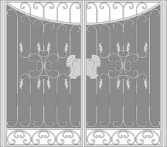 Forged Iron Gate Art Free Vector, Free Vectors File