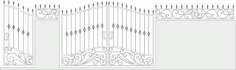 Iron Gate Vector Set Art Free Vector, Free Vectors File