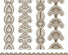 Henna Mehndi Art Free Vector, Free Vectors File