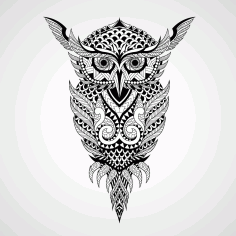 Geometrical Owl Art Free Vector, Free Vectors File