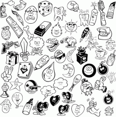 Cartoon Object Free Vector, Free Vectors File