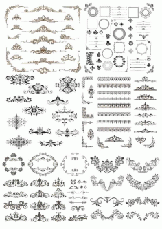 Frame Design Elements Free Vector, Free Vectors File