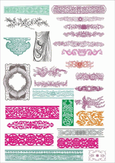 Classical Pattern Set Free Vector, Free Vectors File